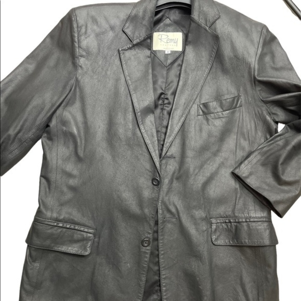 Remy Leather classic sueded leather jacket Matrix like